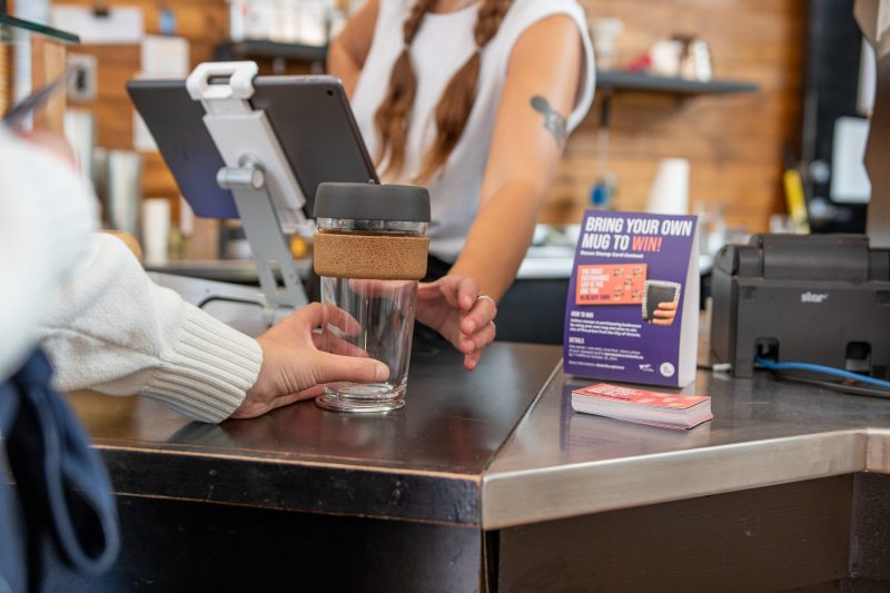 Bring your own cup and score rewards at several Victoria coffee shops